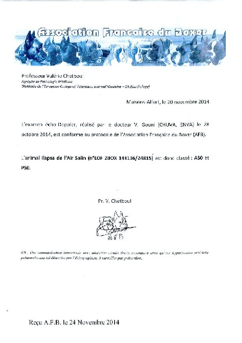 de la Deesse Hera - Cardiopathie 20 novembre 2014